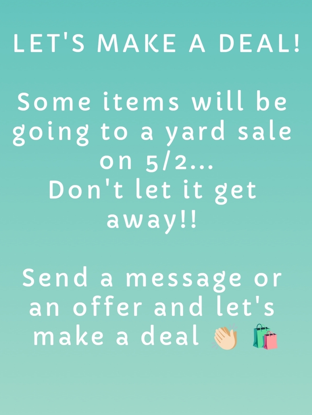 CLOSET CLEAR OUT!